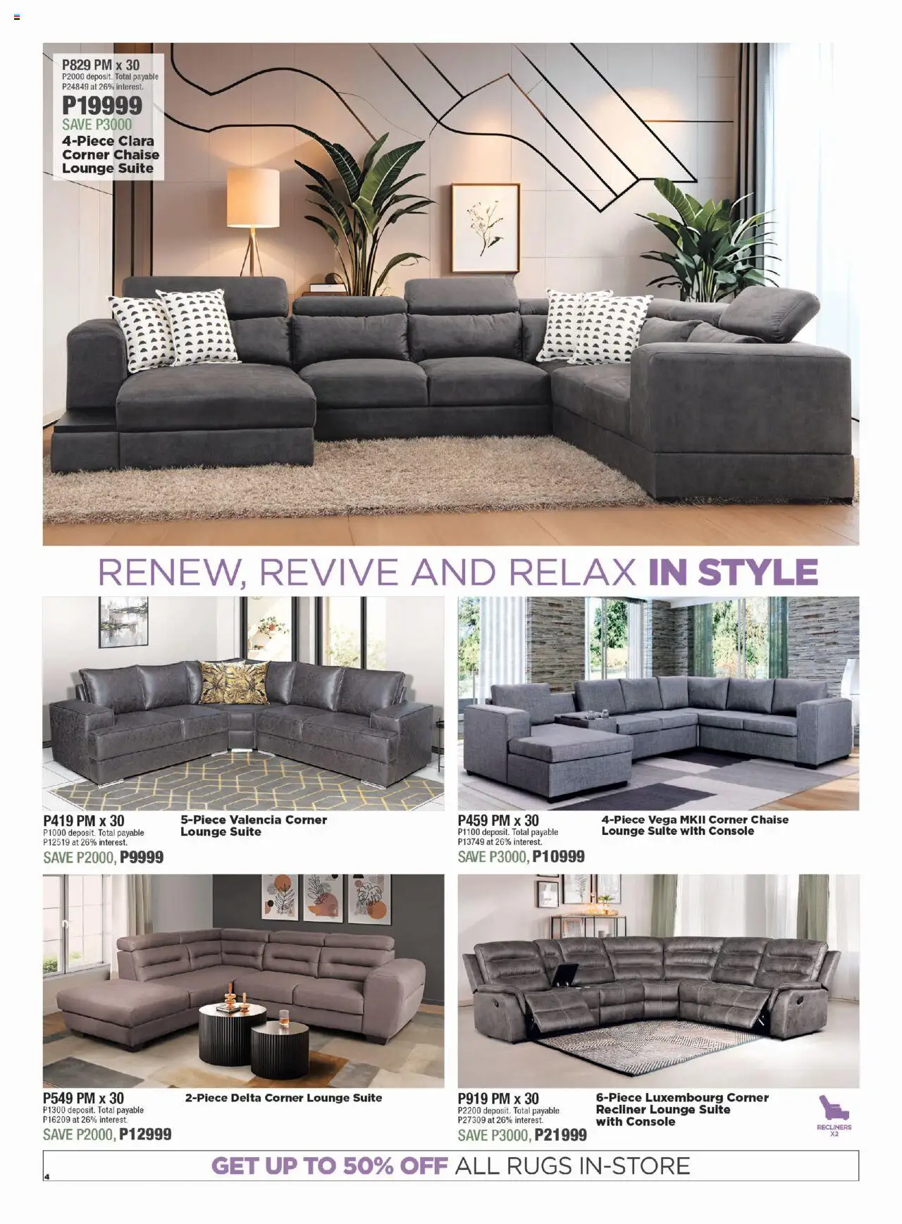 House and Home - Botswana Catalogue │ valid from 18.08.2025 | Page: 4 | Products: Lounge suite, Chaise