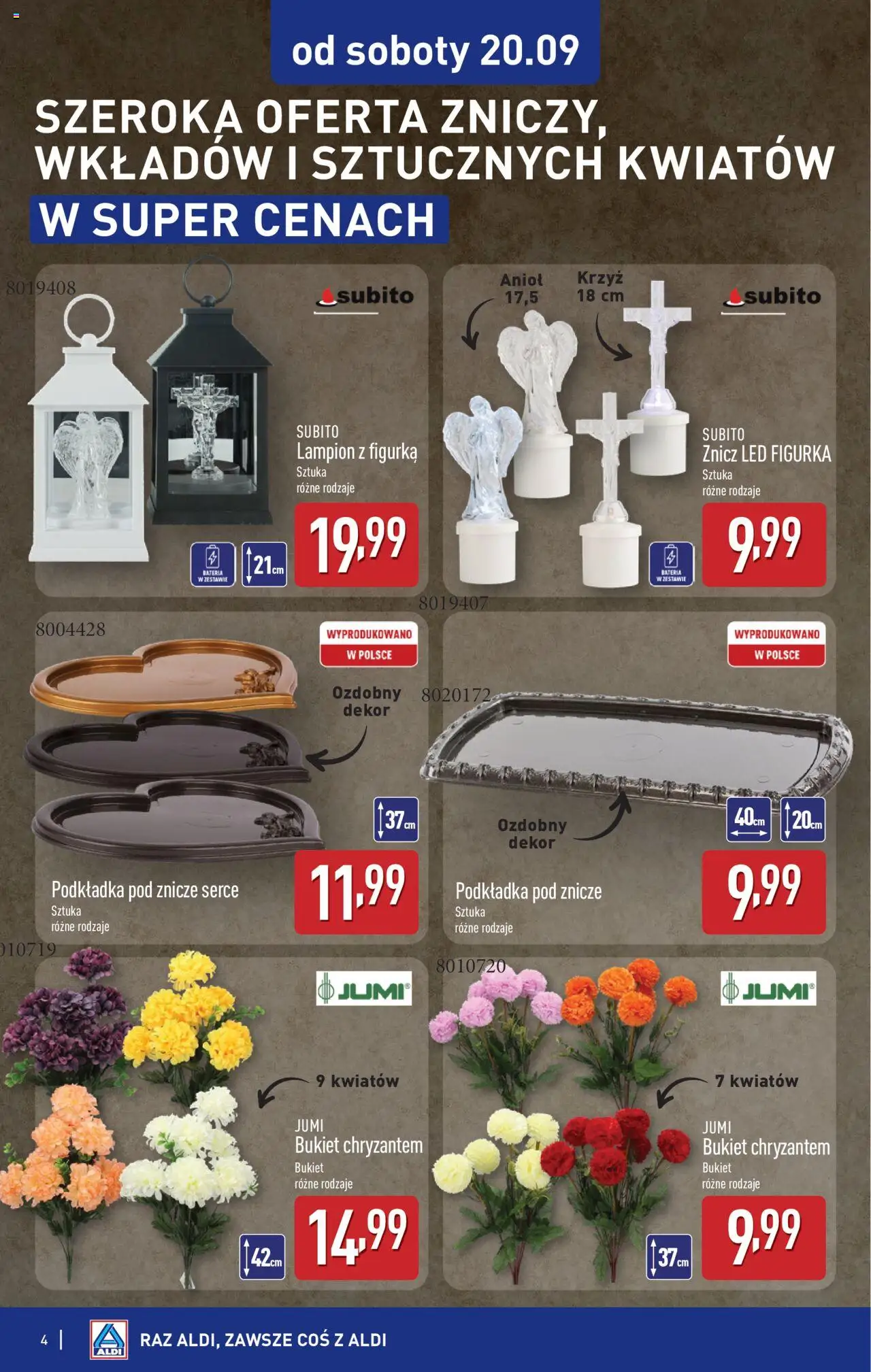Aldi Gazetka - Światełko pamięci od 20.09.2025 | Strona: 4
