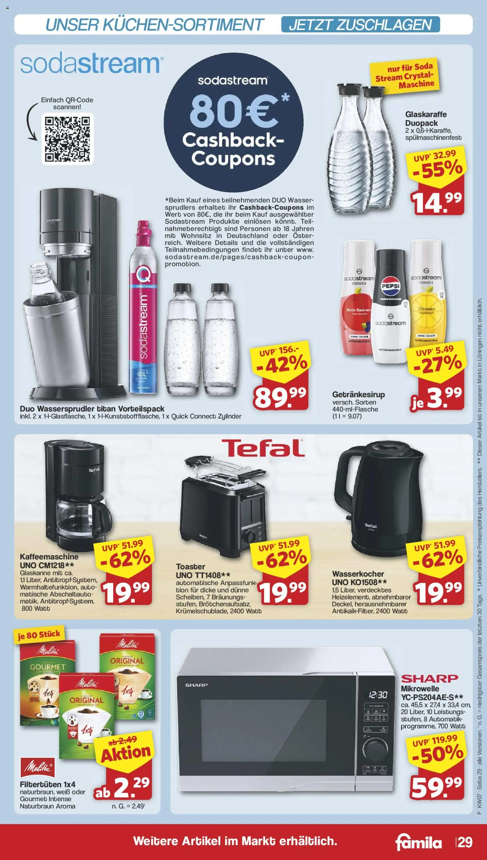 Famila Nordwest Prospekt 	 – gültig ab 08.02.2026 | Seite: 31 | Produkte: Wasserkocher, Toaster, Zucker, Pepsi