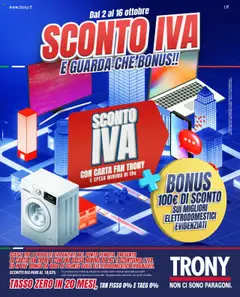 Anteprima del volantino Trony Firenze catalogo valido a partire dal 02.10.2025