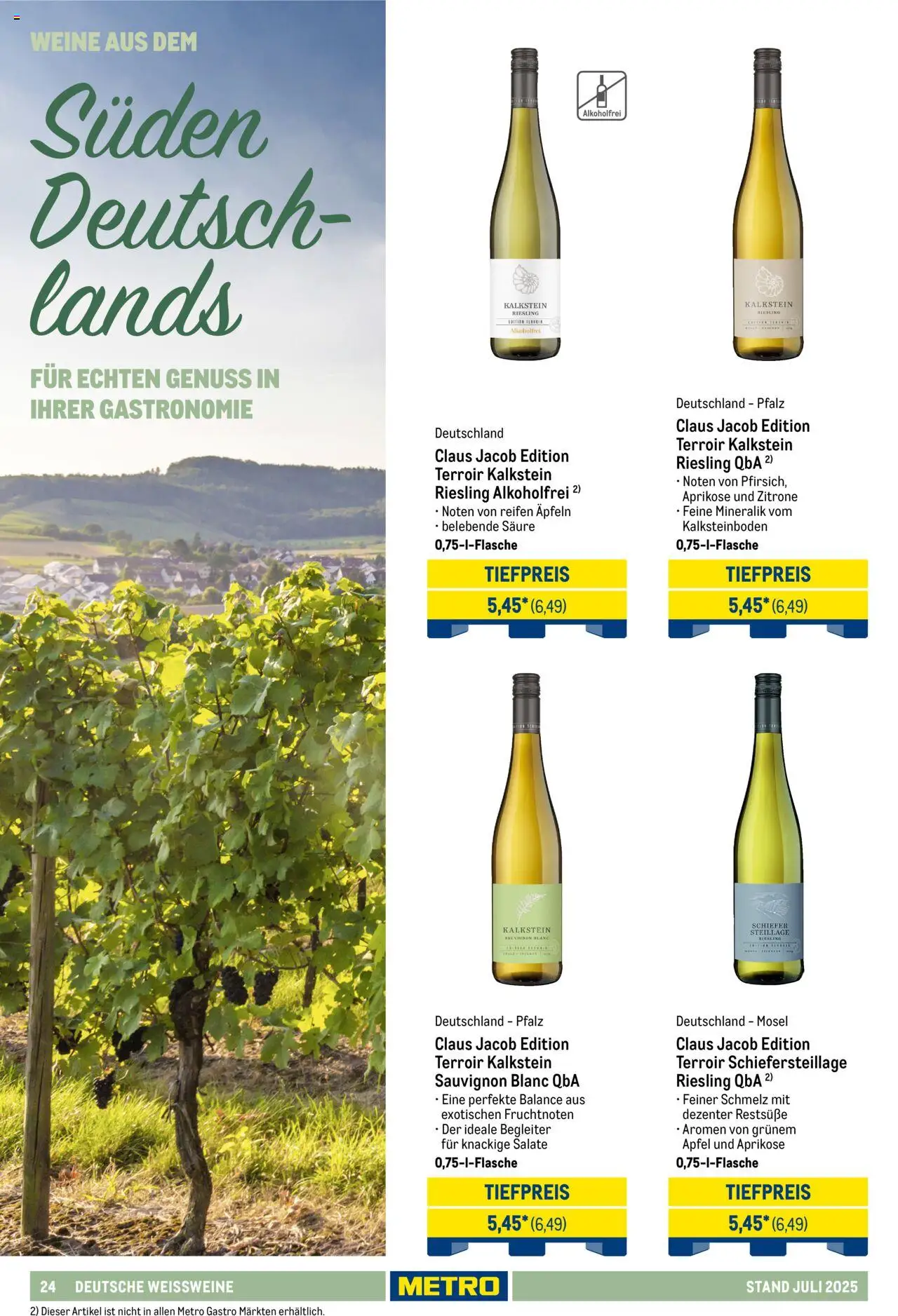 Metro - Hauswein Katalog - gültig ab dem 01.07.2025 | Seite: 24 | Produkte: Äpfel, Zitrone