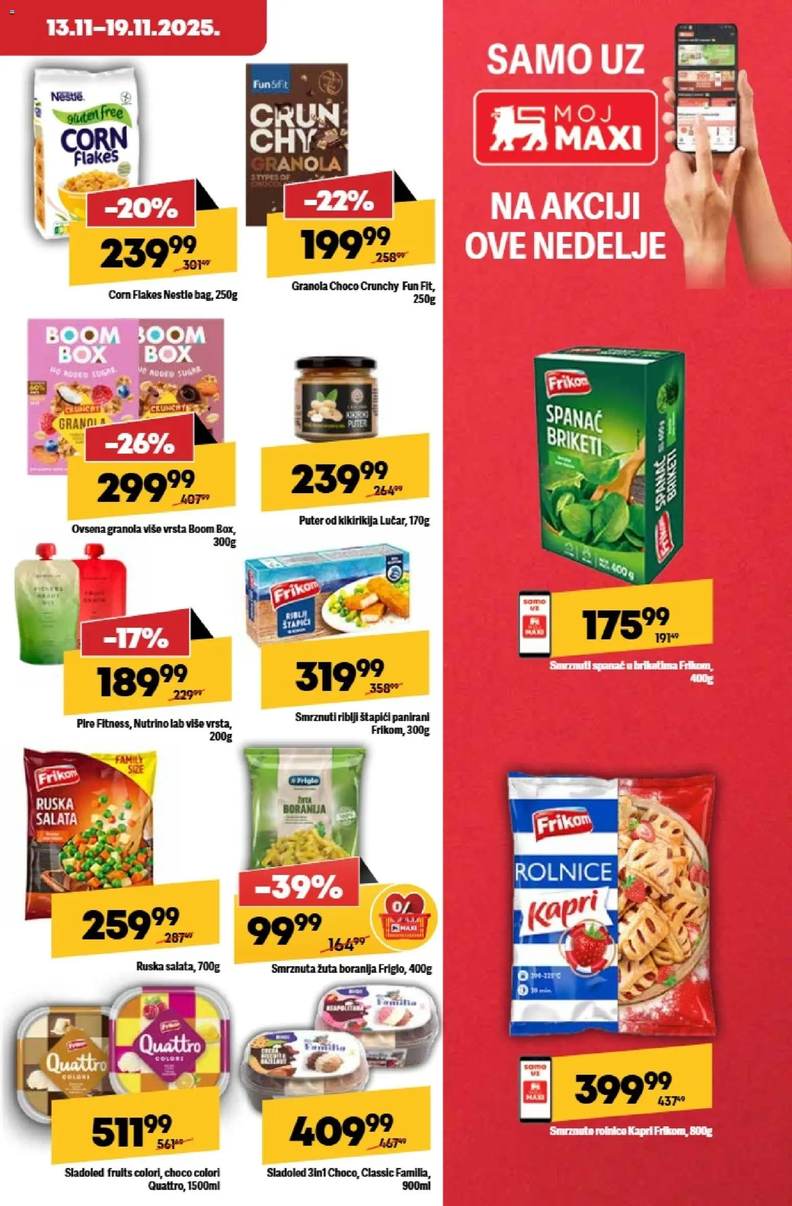 Maxi katalog - važi od 13.11.2025 | Strana: 17 | Proizvode: Boranija, Sladoled, Granola, Puter