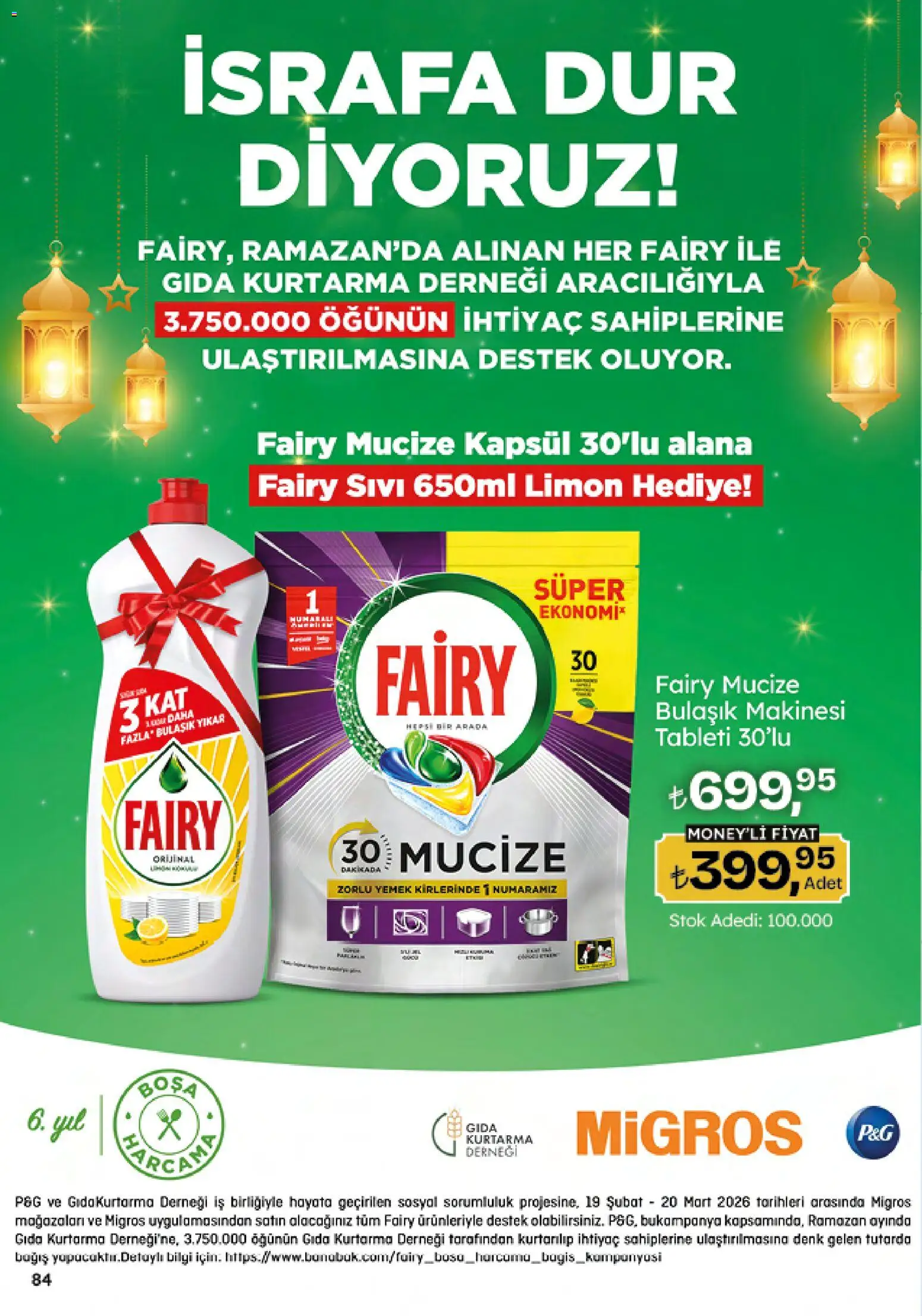 Migros Katalog - 5M Migroskop Dijital - 26.02.2026 tarihinden itibaren geçerlidir | Sayfa: 84 | Ürünler: Limon, Bulaşık makinesi