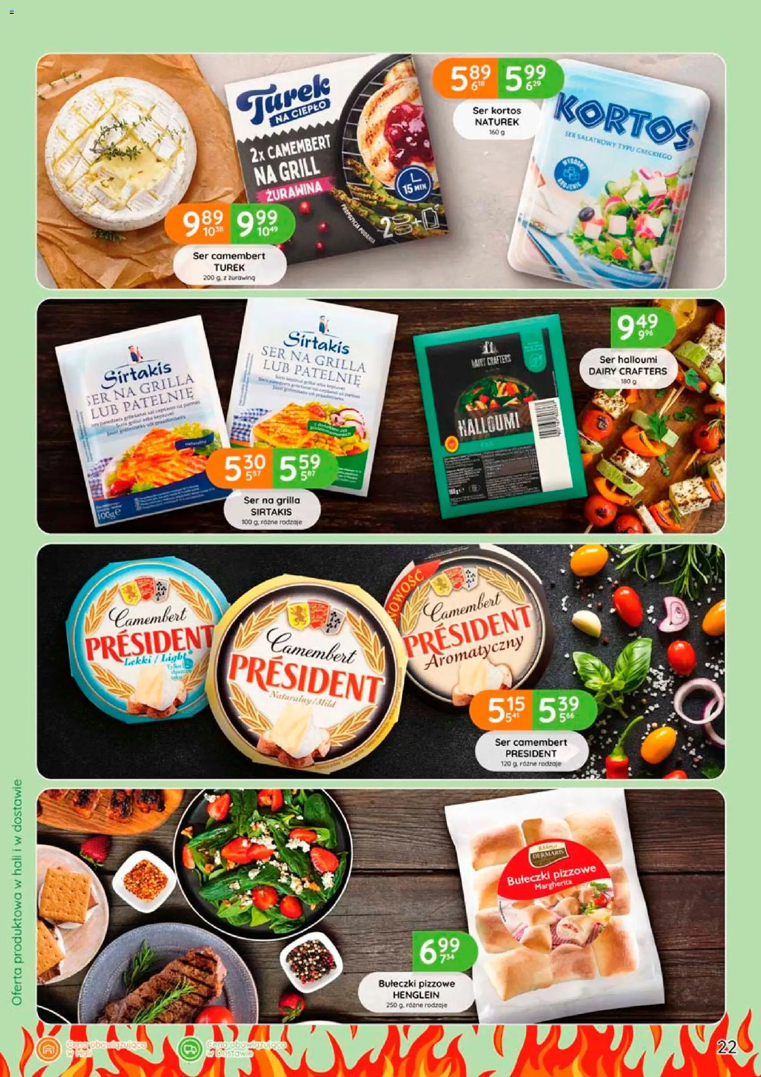 Eurocash gazetka - Grill od 09.04.2026 | Strona: 22 | Produkty: Ser camembert, Grill, Camembert, Ser