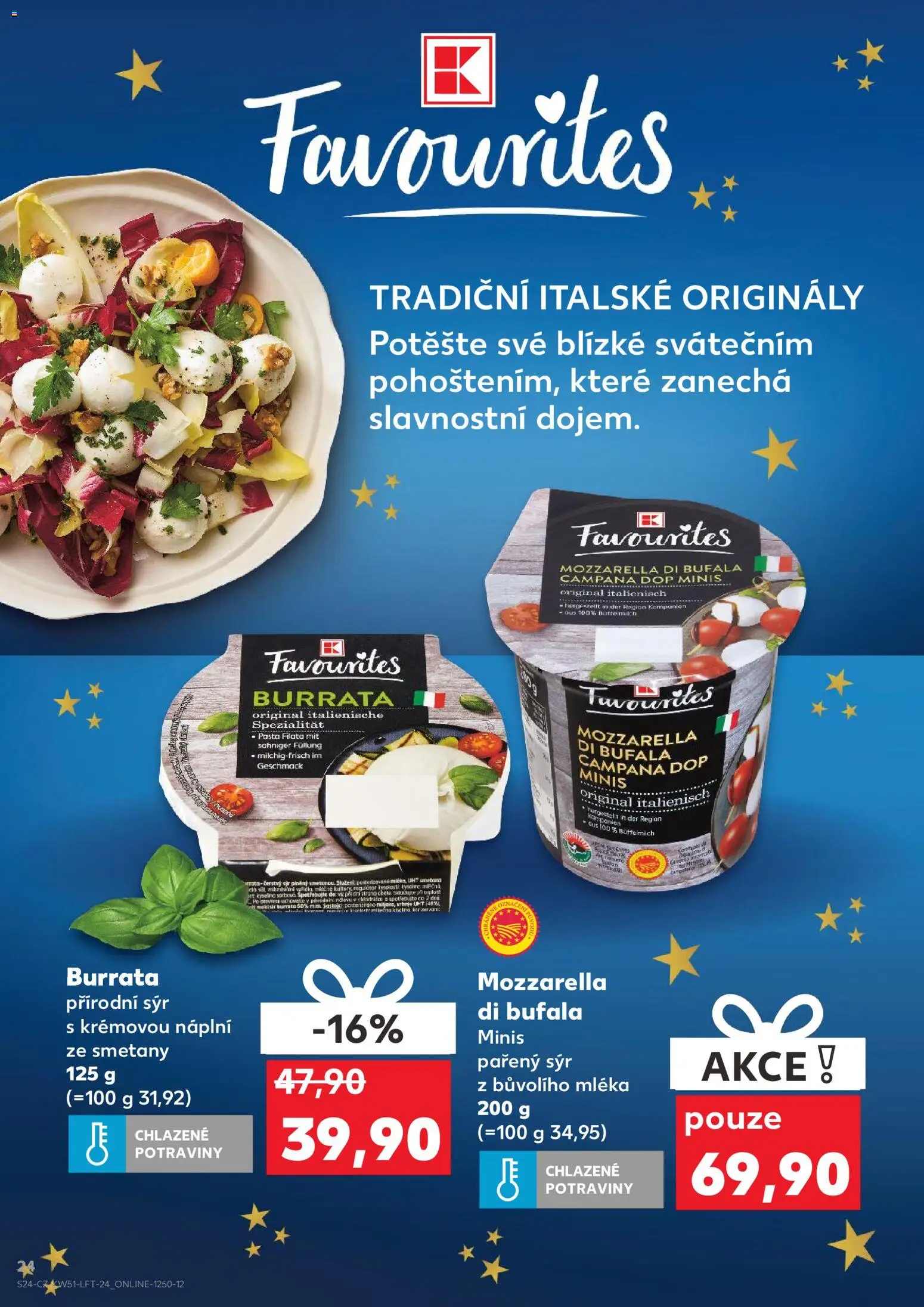 Kaufland leták - Ostrava od 17.12.2025 | Strana: 24 | Produkty: Sýr, Burrata, Potraviny, Čerstvý sýr