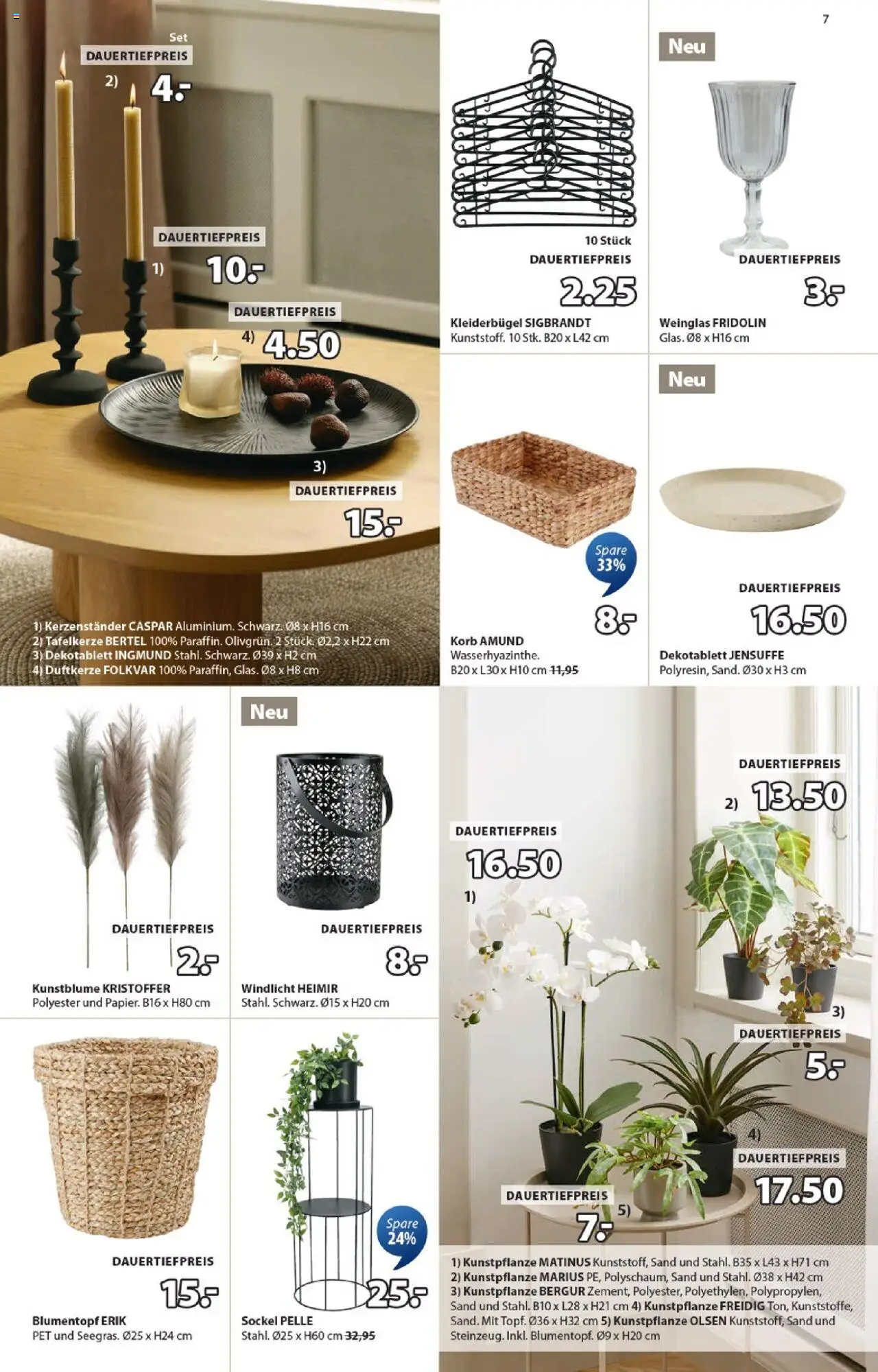 JYSK - Aktionen ab 19.08.2025 | Seite: 7 | Produkte: Korb, Blumentopf, Kleiderbügel