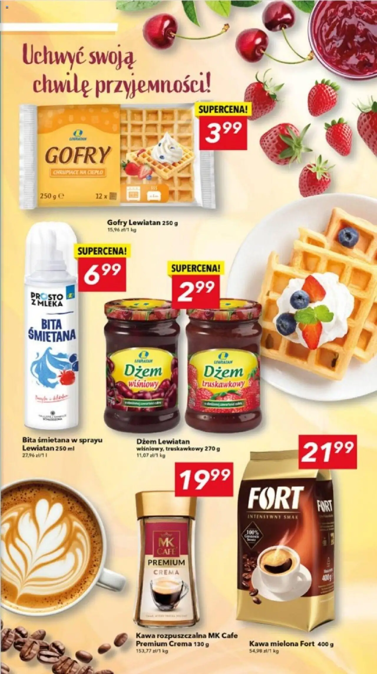 Lewiatan gazetka - Lublin od 02.10.2025 | Strona: 5 | Produkty: Kawa rozpuszczalna, Dżem, Kawa, Śmietana