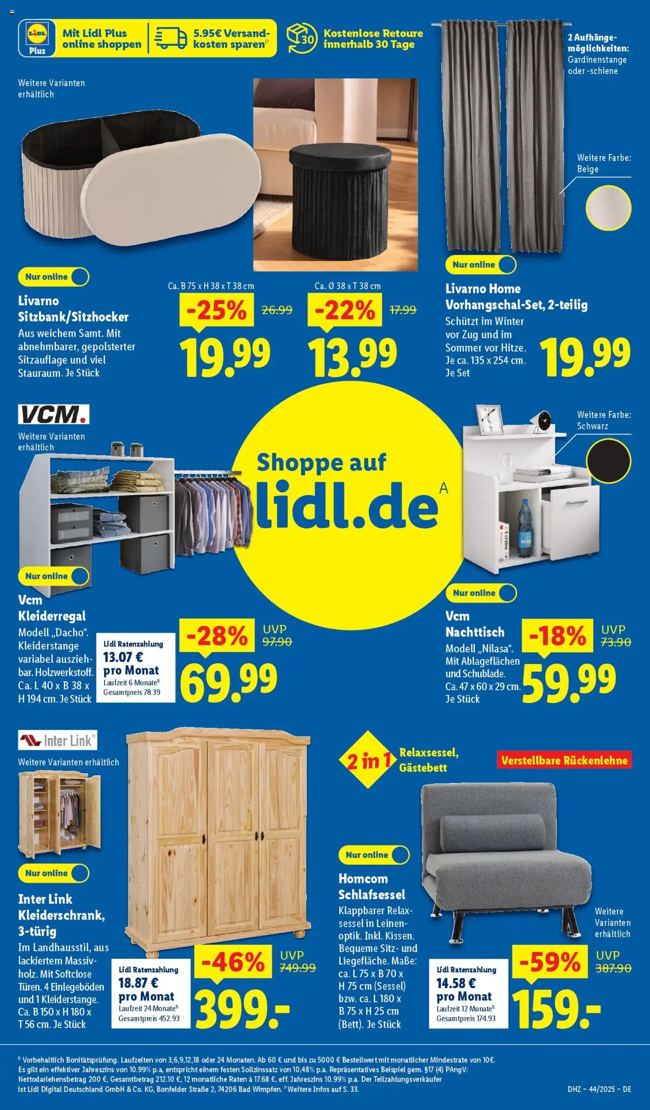 Lidl - Prospekt – gültig ab 27.10.2025 | Seite: 5 | Produkte: Nachttisch, Sessel, Bad