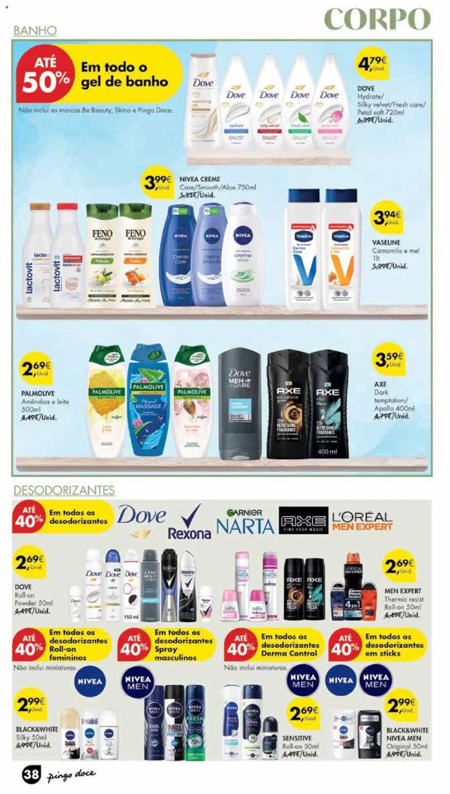 Pingo Doce Poupe Esta Semana Madeira │ válido de 16.12.2025 | Página: 38 | Produtos: Gel de banho, Leite, Mel, Creme