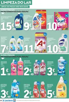 Pré-visualização E.Leclerc folheto válido de 12.02.2026 | Página: 28 | Produtos: Agua, Flores, Detergente, Morangos