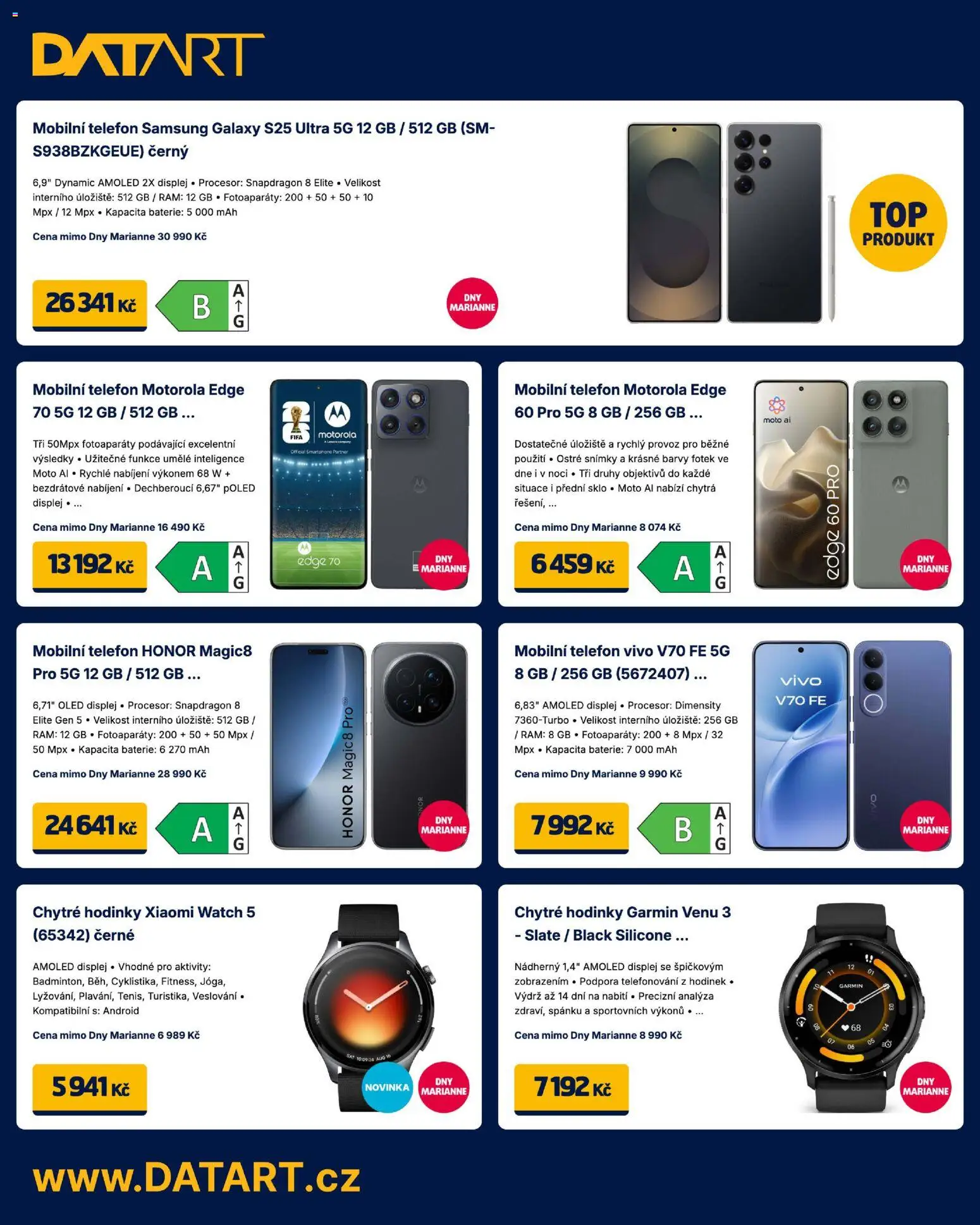 Datart leták od 17.04.2026 | Strana: 2 | Produkty: Telefon, Samsung, Xiaomi, Chytré hodinky