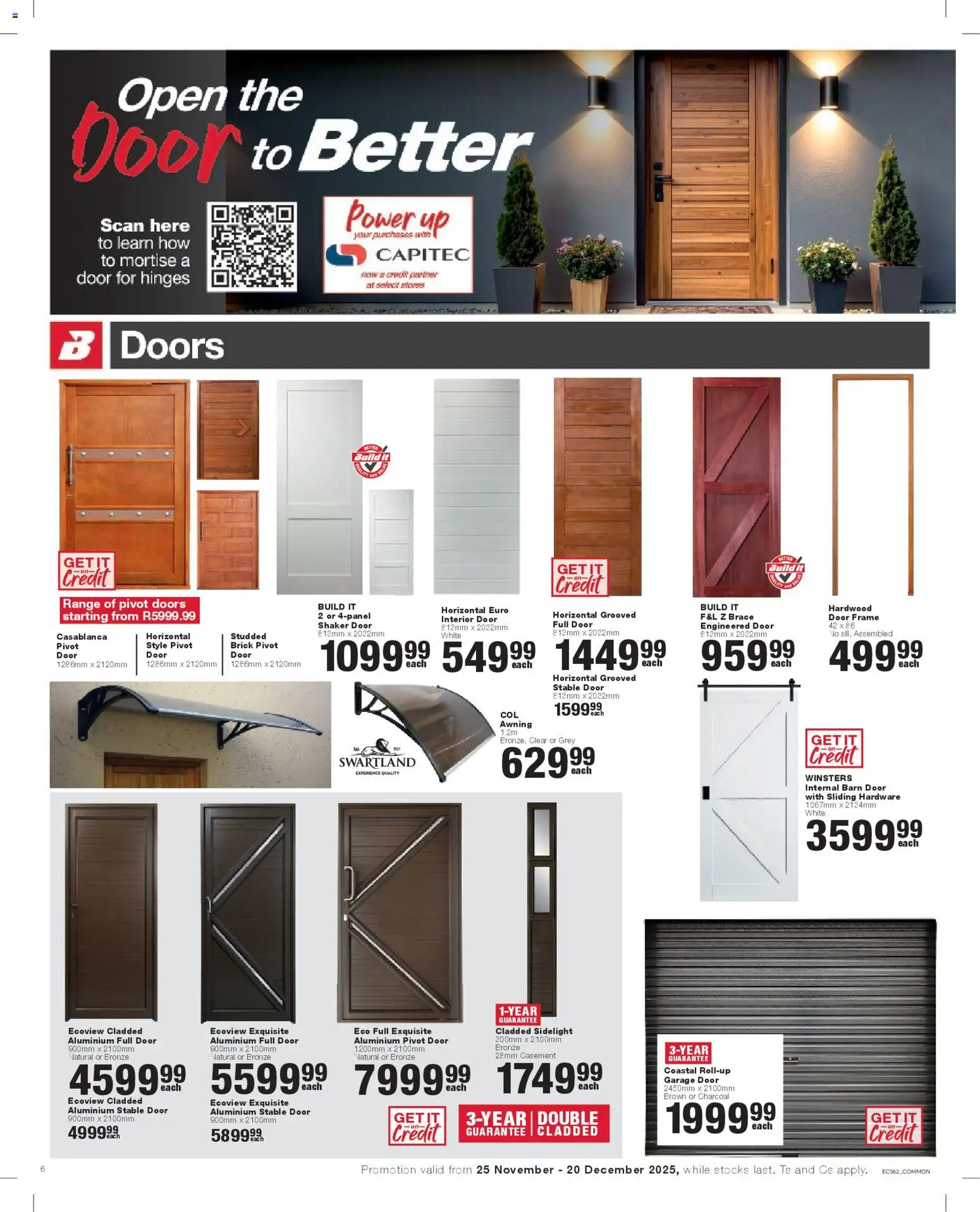 New Build It catalogue – valid from 25.11.2025 | Page: 6 | Products: Frame, Stable door, Door frame