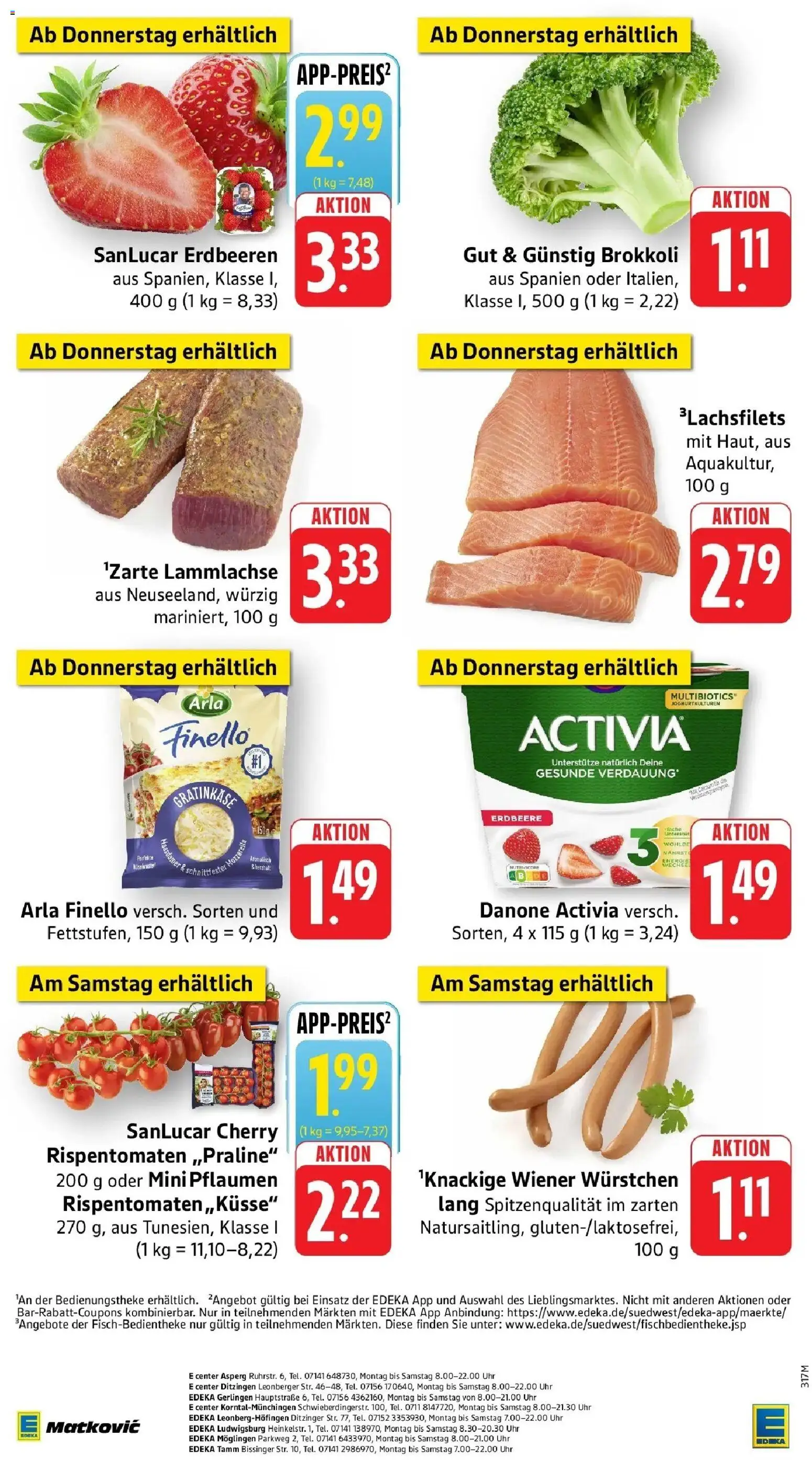 Edeka prospekt Möglingen	 – gültig ab 16.03.2026 | Seite: 50 | Produkte: Activia, Pflaumen, Erdbeeren, Uhr