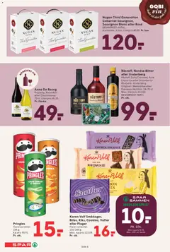 Spar - Tilbudsavis uge 15 gyldig fra 07.04.2026 | Side: 6 | Produkter: Chokoladekage, Vin, Vafler, Flager