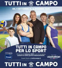 Anteprima del volantino Il Gigante Tutti in campo catalogo valido a partire dal 04.09.2025