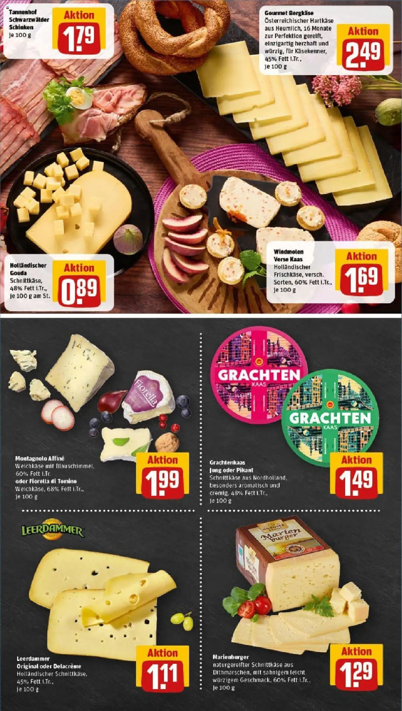 Rewe prospekt Fröndenberg	 – gültig ab 06.10.2025 | Seite: 9 | Produkte: Gouda, Leerdammer, Schinken
