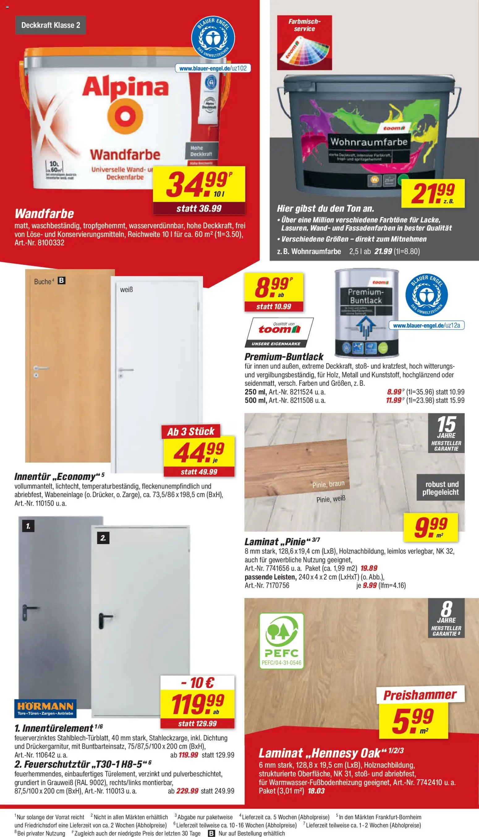 Toom Baumarkt Prospekt 	 – gültig ab 03.01.2026 | Seite: 8 | Produkte: Wandfarbe