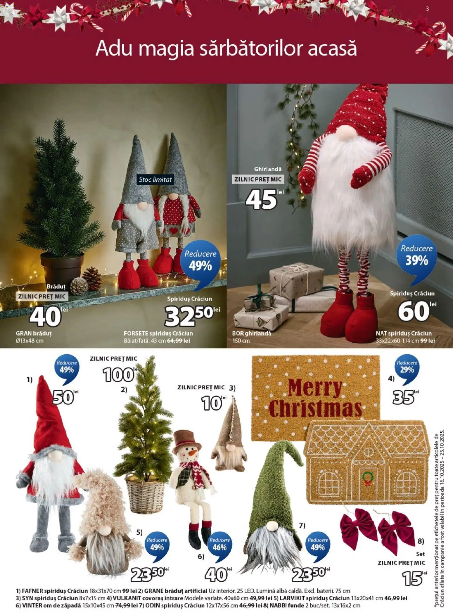 Noul catalog JYSK – valabil de la 25.11.2025 | Pagină: 3 | Produse: Tavuk suyu, Bisiklet Aparatları