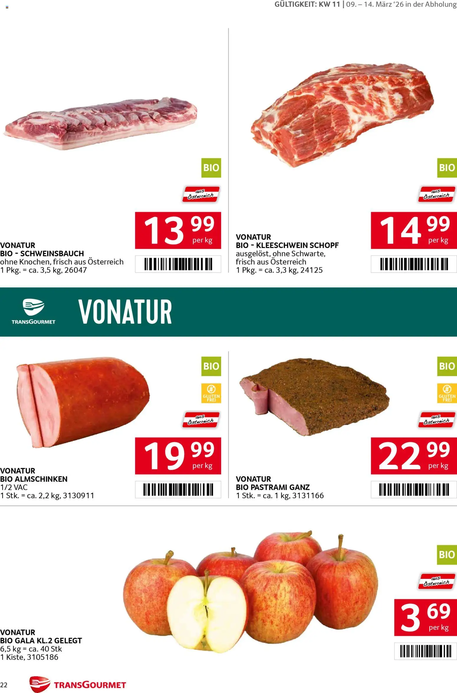 Transgourmet Flugblatt gültig ab 08.03.2026 | Seite: 22