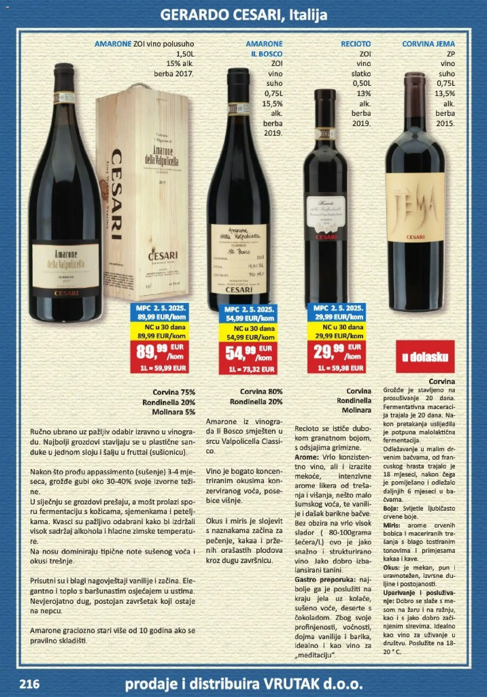 Vrutak katalog | vrijedi od 01.11.2025 | Stranica: 216 | Proizvodi: Miris, Vino, Grožđe