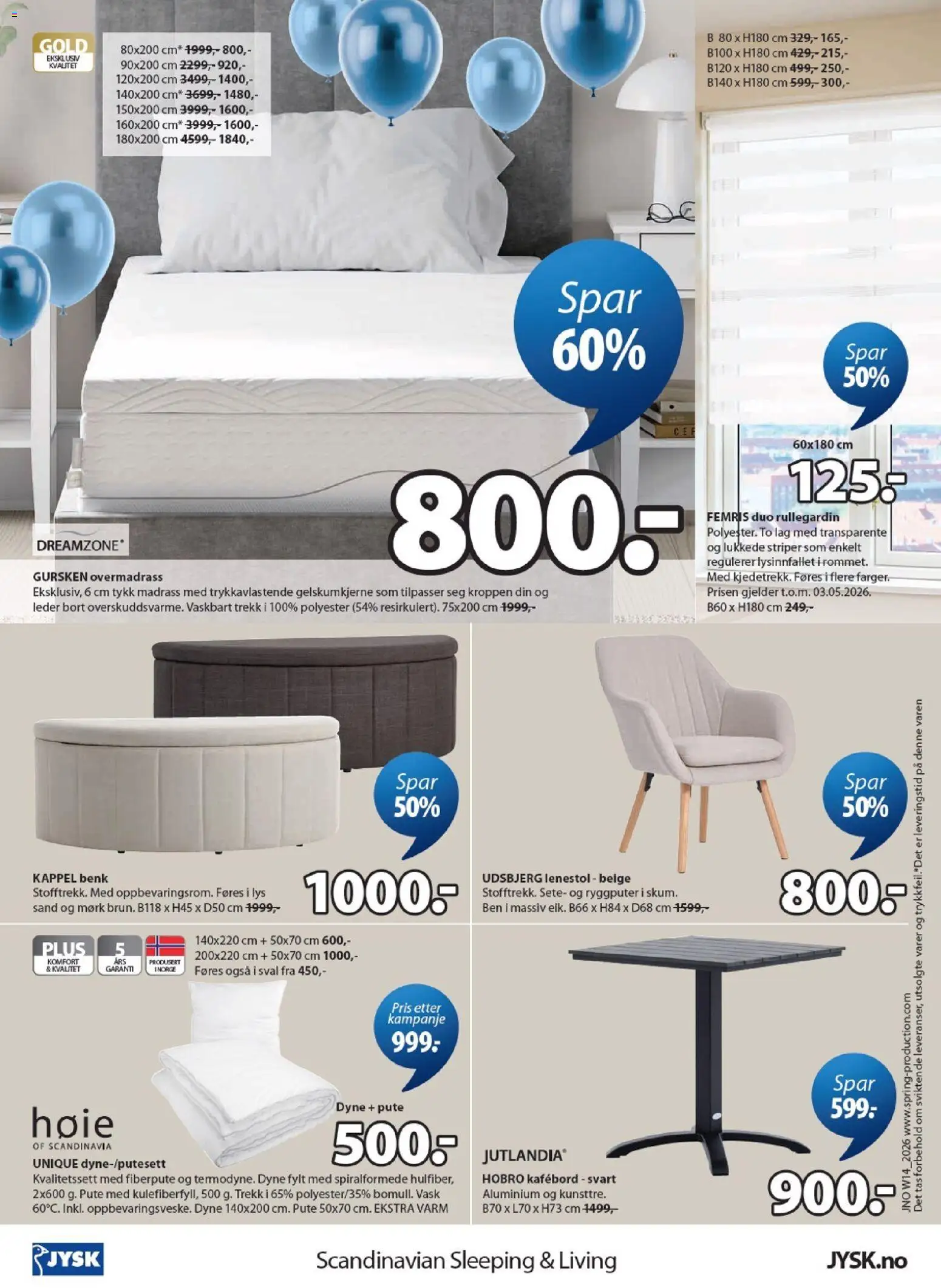 {H1} | Side: 24 | Produkter: Dyne, Overmadrass, Madrass, Lenestol