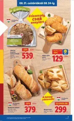 Lidl akciós ujság - amely érvényes a következő dátumtól: 21.08.2025 | Oldal: 7