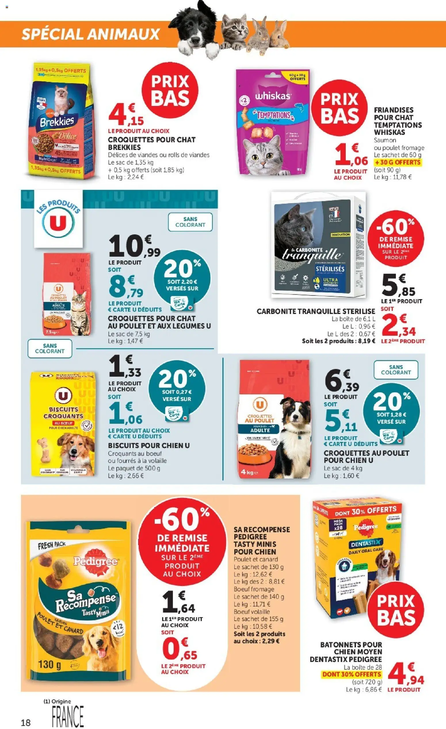 {H1} | Page: 18 | Produits: Sac, Volaille, Croquettes pour chat, Saumon