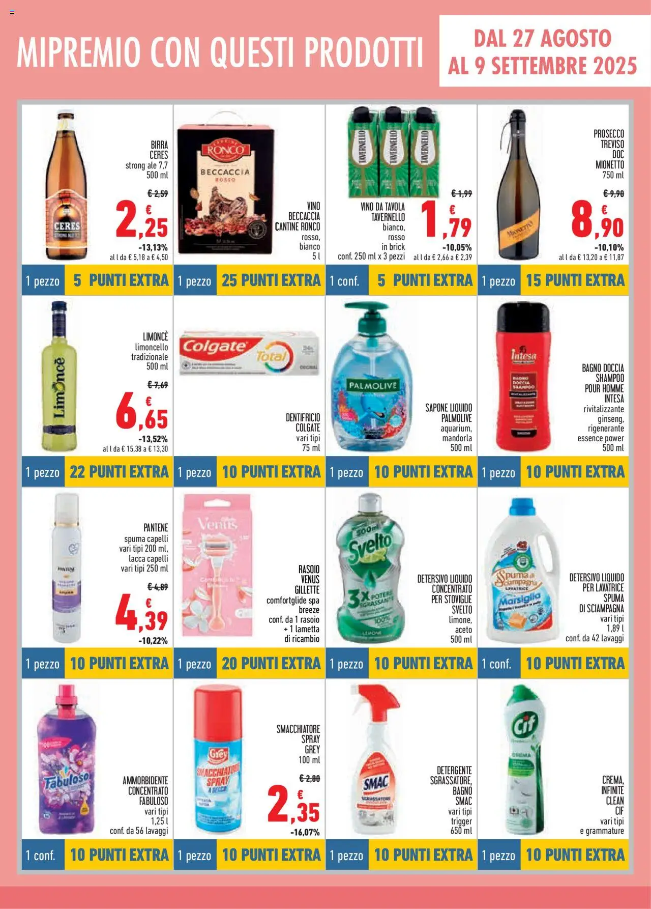 Volantino Conad del 13.08.2025 | Pagina: 11 | Prodotti: Crema, Dentifricio, Ammorbidente, Vino