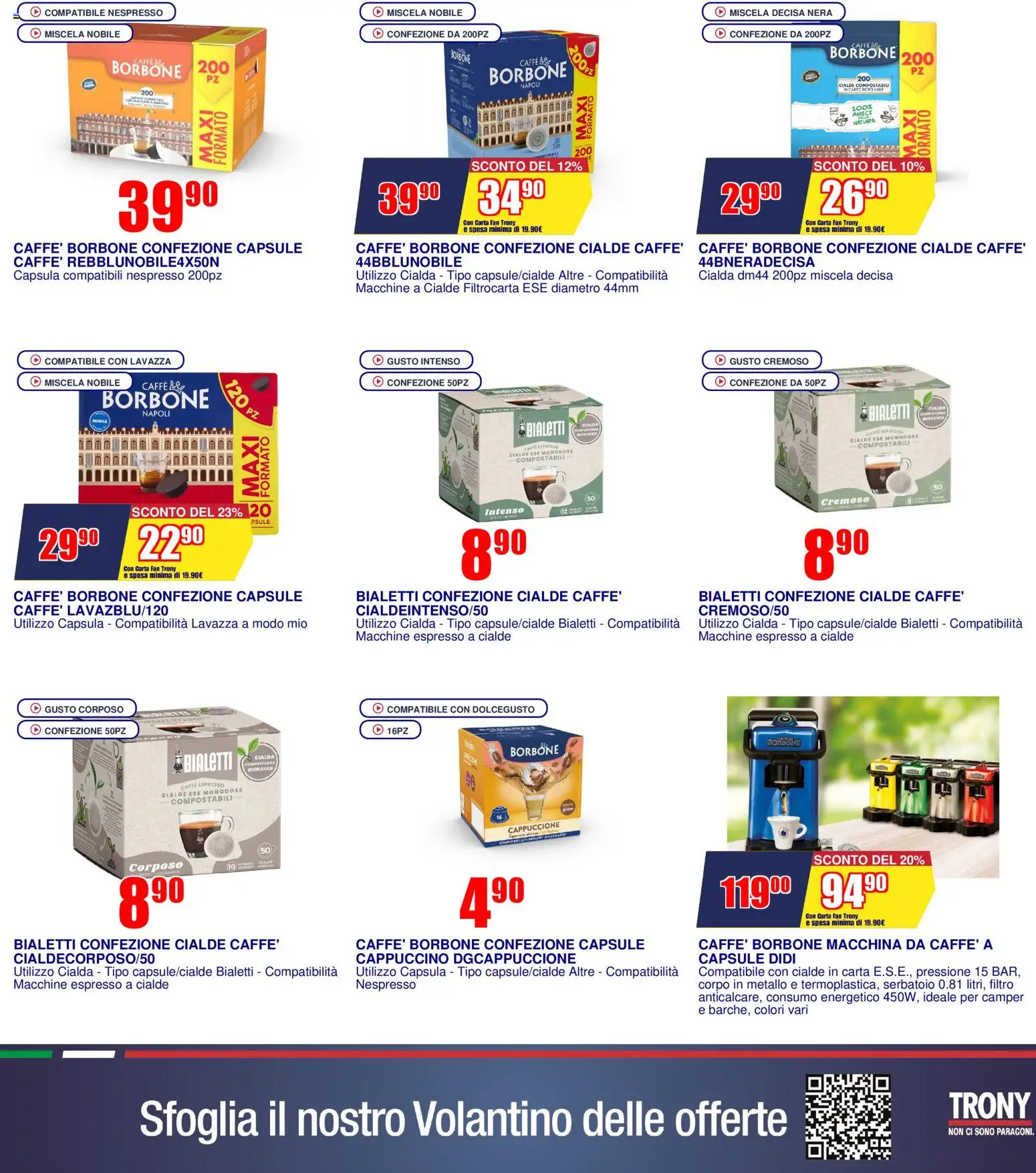 Volantino Trony del 27.12.2025 | Pagina: 6 | Prodotti: Caffè, Lavazza, Fan