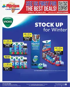 Africa Cash & Carry specials catalogue – valid from 12.03.2026 | Page: 49 | Products: Cough syrup, Stock, Syrup