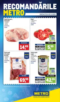 Ofertele Metro valabile de la 27.10.2025