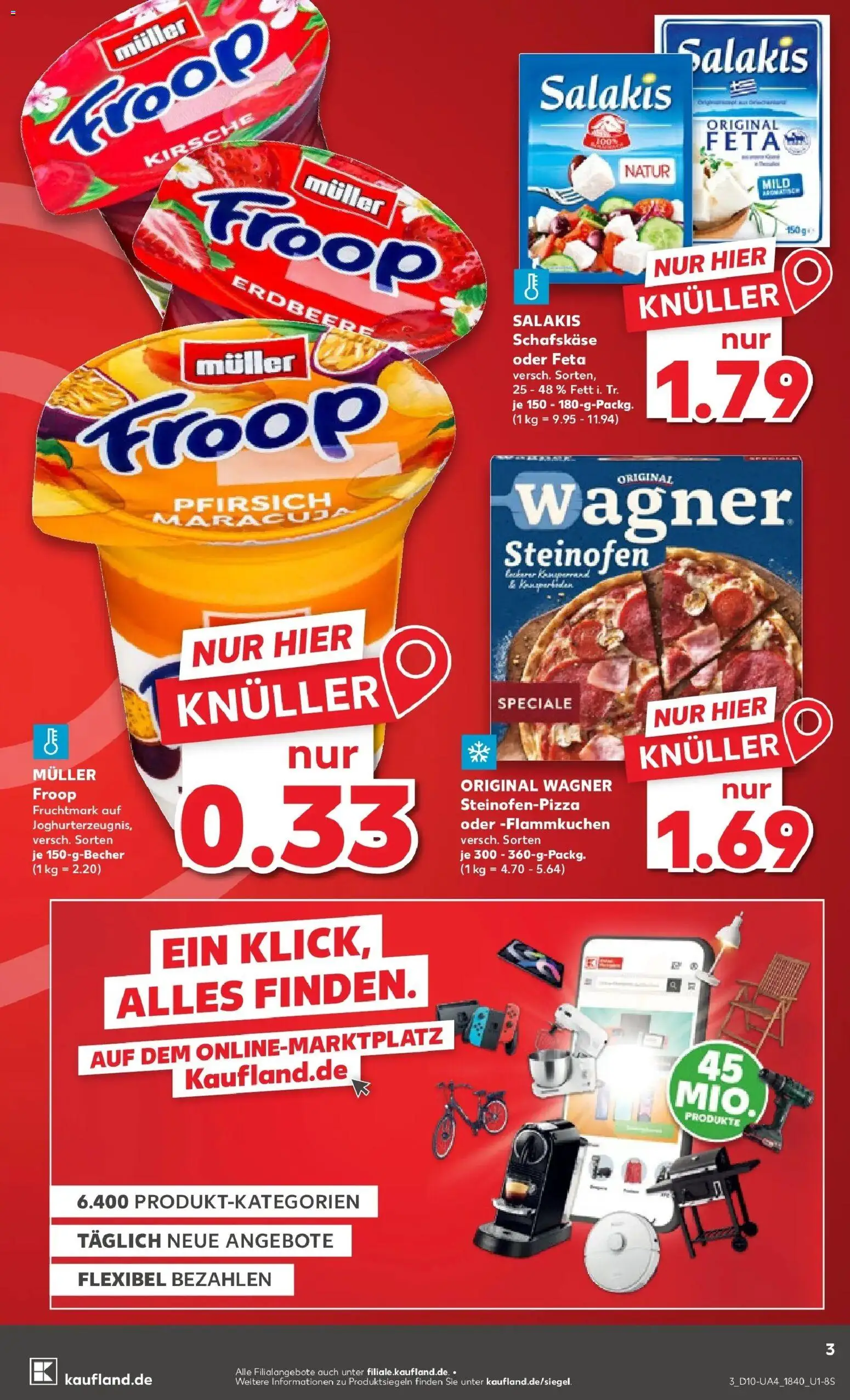 Kaufland Prospekt Straelen	 – gültig ab 02.03.2026 | Seite: 15 | Produkte: Froop, Salakis, Pfirsich, Pizza