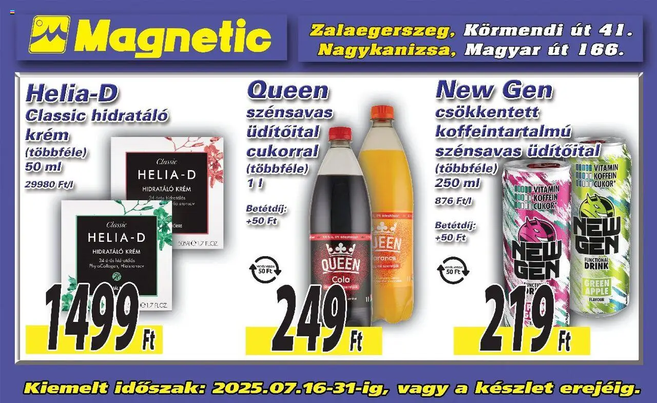 Magnetic akciós ujság - amely érvényes a következő dátumtól: 16.07.2025 | Oldal: 1