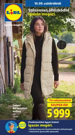 Lidl - Nonfood kínálatunk - amely érvényes a következő dátumtól: 09.10.2025