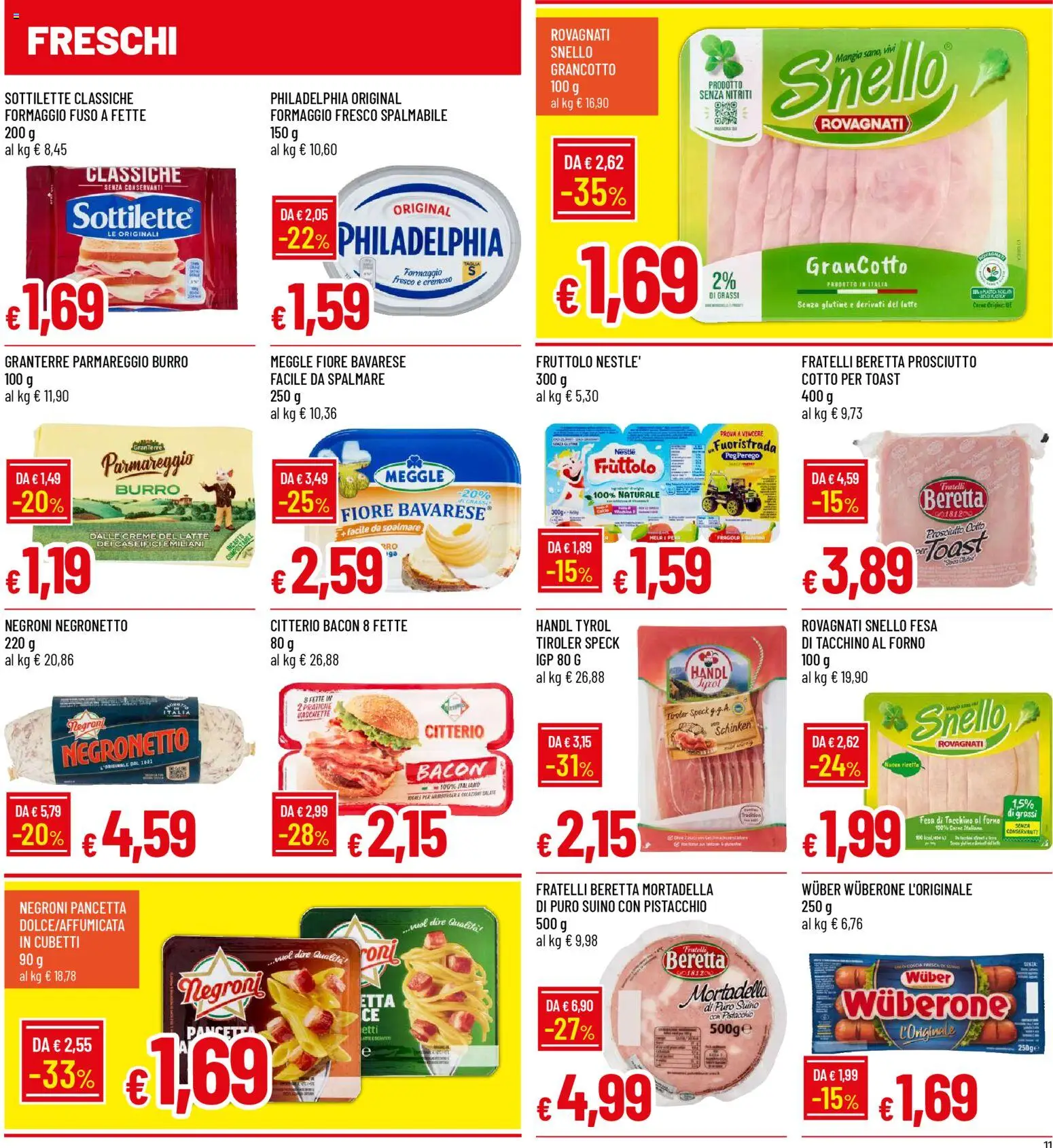 Volantino Galassia del 02.01.2026 | Pagina: 11 | Prodotti: Speck, Tacchino, Formaggio, Prosciutto