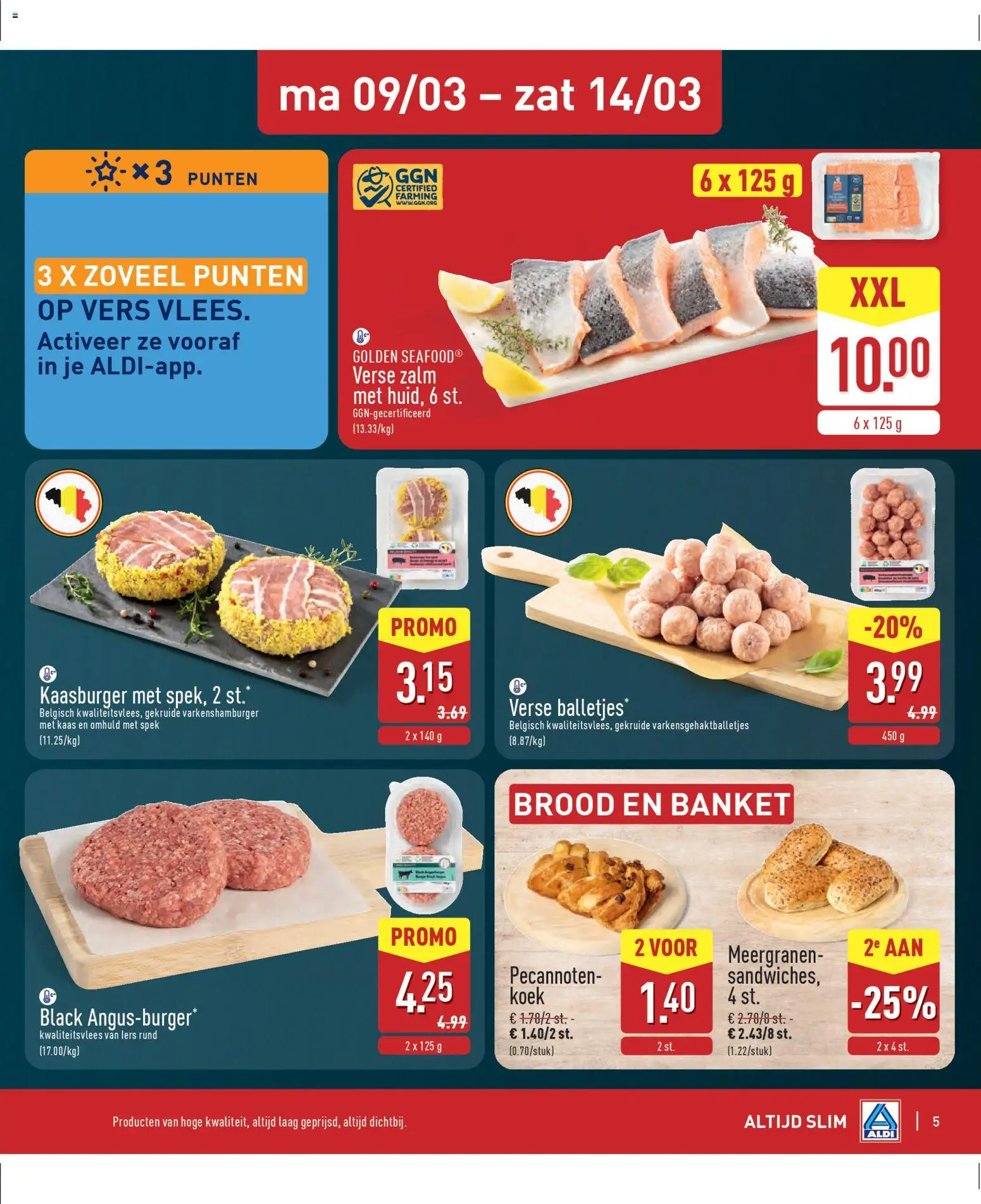 {H1} | Pagina: 5 | Producten: Zalm, Kaas, Brood