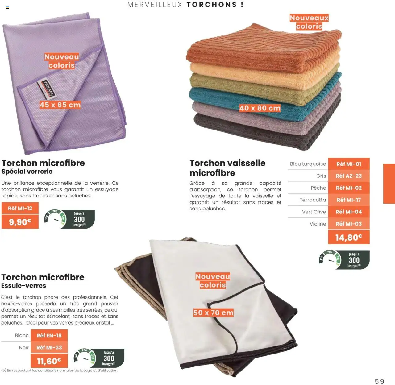  | Page: 59 | Produits: Torchon, Olive, Pêche