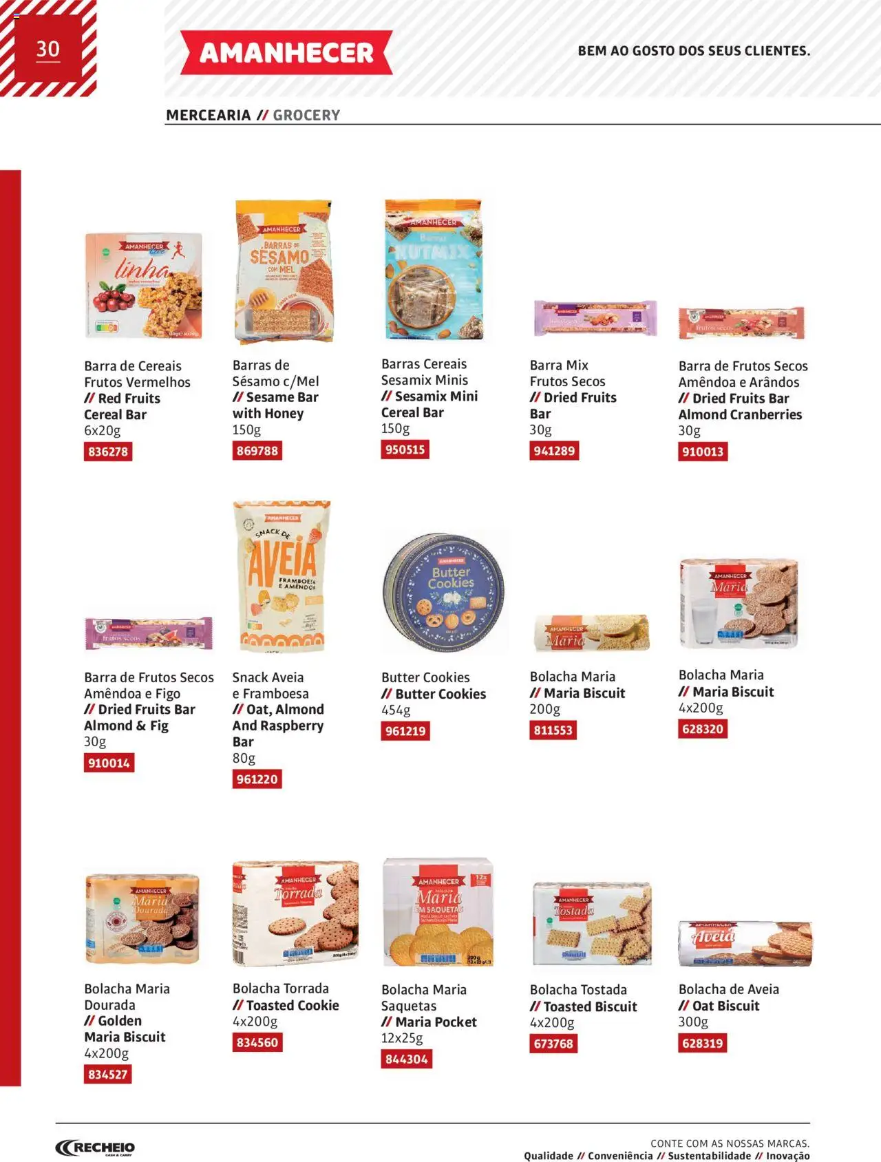 Recheio Amanhecer │ válido de 11.07.2024 | Página: 30 | Produtos: Aveia, Dourada, Mel, Cereais