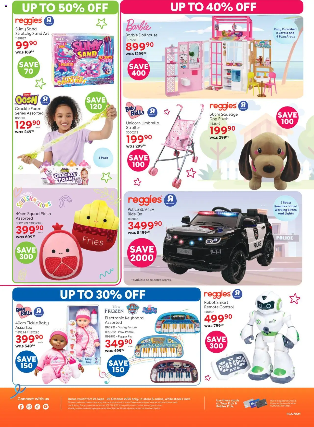 New Toys R Us catalogue – valid from 24.09.2025 | Page: 2 | Products: Umbrella, Toys, Stock, Sausage