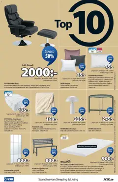JYSK erbjudanden - Förhandsvisning av reklamblad från butik JYSK aktuell från 02.03.2026 | Sida: 24 | Produkter: Örngott, Bäddmadrass, Pläd, Fåtölj