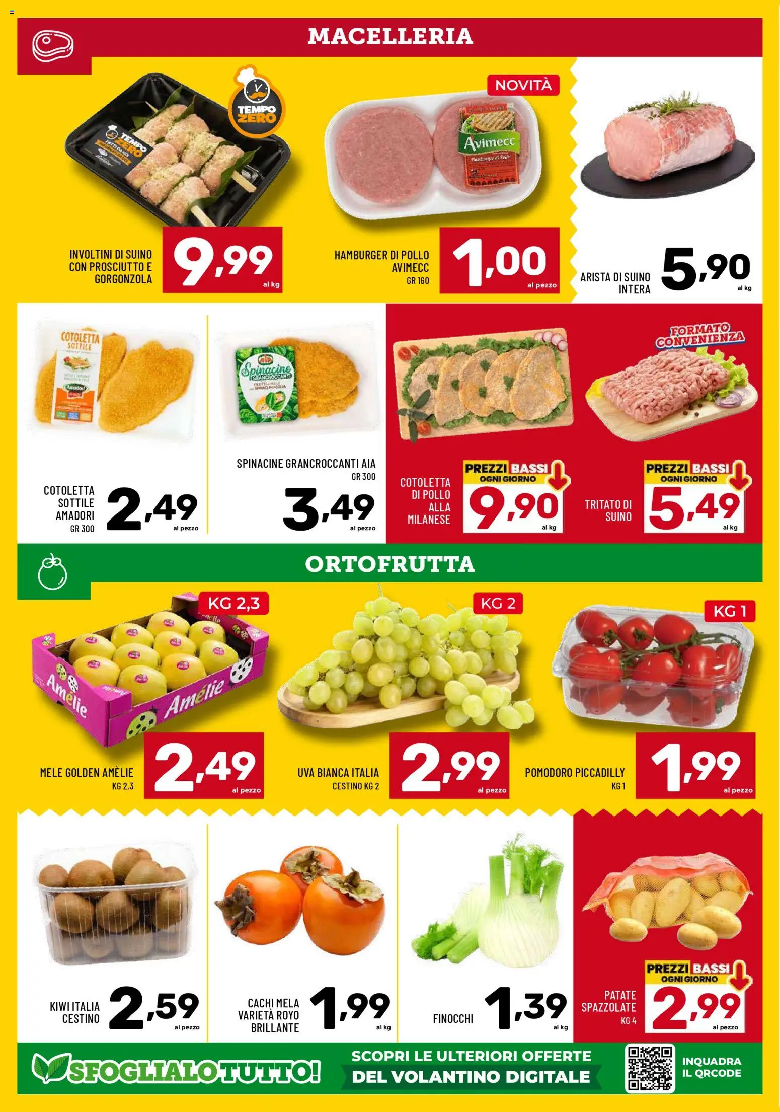 Volantino Il Centesimo del 14.11.2025 | Pagina: 4 | Prodotti: Pollo, Patate, Pomodoro, Uva