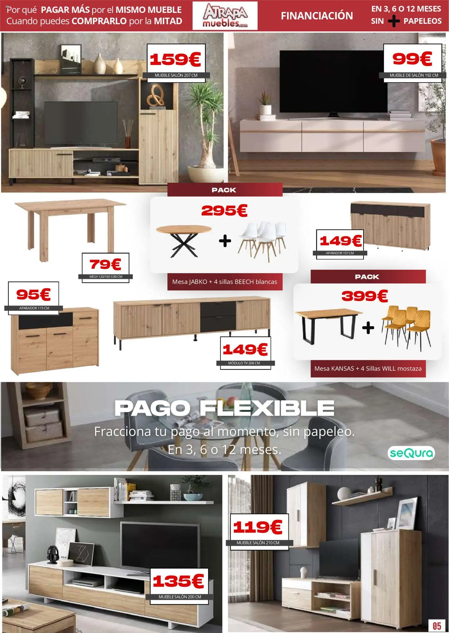 Atrapa Muebles folleto │ válido desde el 03.03.2026 | Página: 5 | Productos: Mesa, Aparador