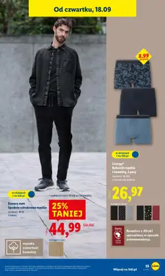 Esmara men Spodnie sztruksowe męskie, rozmiary: M-XL, 2 kolory od 15.09.2025 | Strona: 31 | Produkty: Spodnie, Bokserki, Bokserki męskie