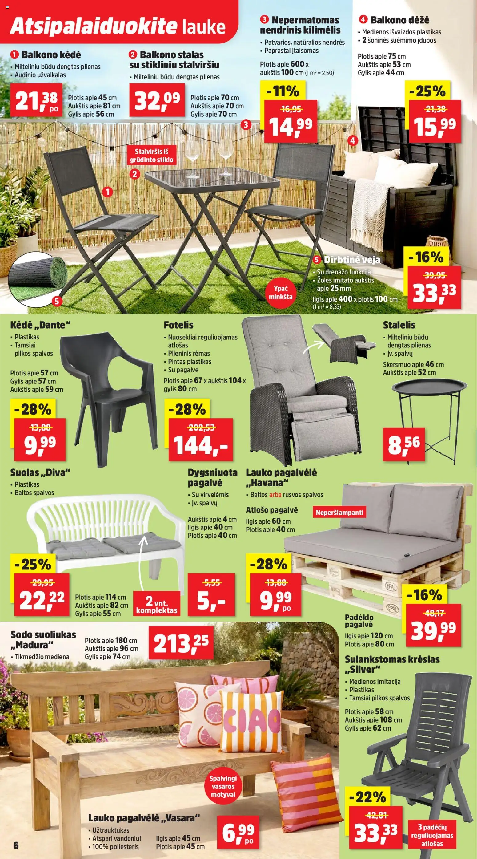 Thomas Philipps akcijos nuo 30.03.2026 | Puslapis: 6 | Prekių: Kėdė, Dėžė, Stalviršis, Užvalkalas