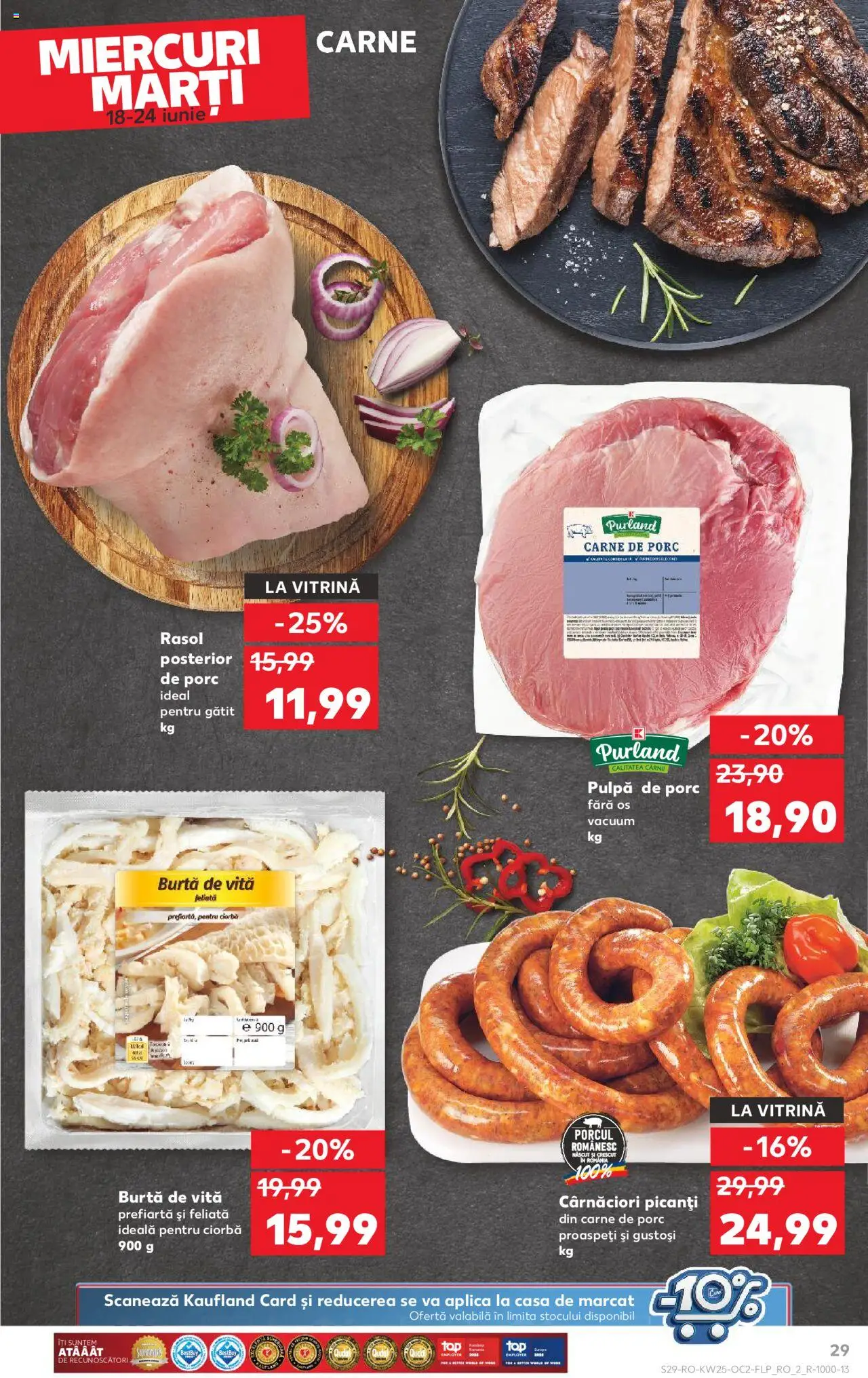 Kaufland RO akciós ujság - amely érvényes a következő dátumtól: 18.06.2025 | Oldal: 29