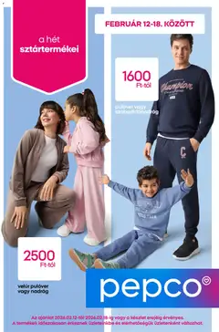 Pepco Akciós újság - amely érvényes a következő dátumtól: 12.02.2026