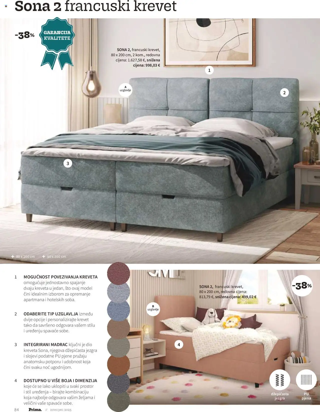 Prima katalog | vrijedi od 01.01.2025 | Stranica: 86 | Proizvodi: Krevet, Madrac, Francuski krevet