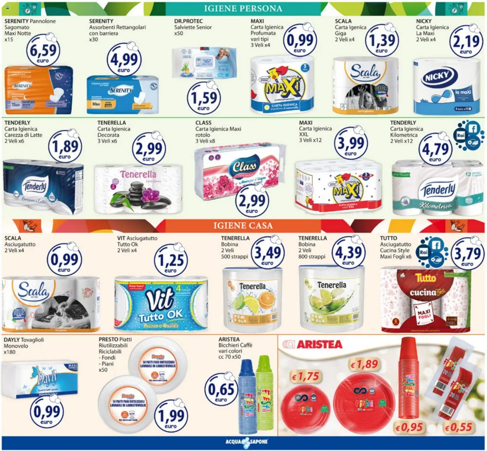 Volantino Acqua e Sapone del 15.12.2025 | Pagina: 13 | Prodotti: Sapone, Caffè, Latte, Asciugatutto