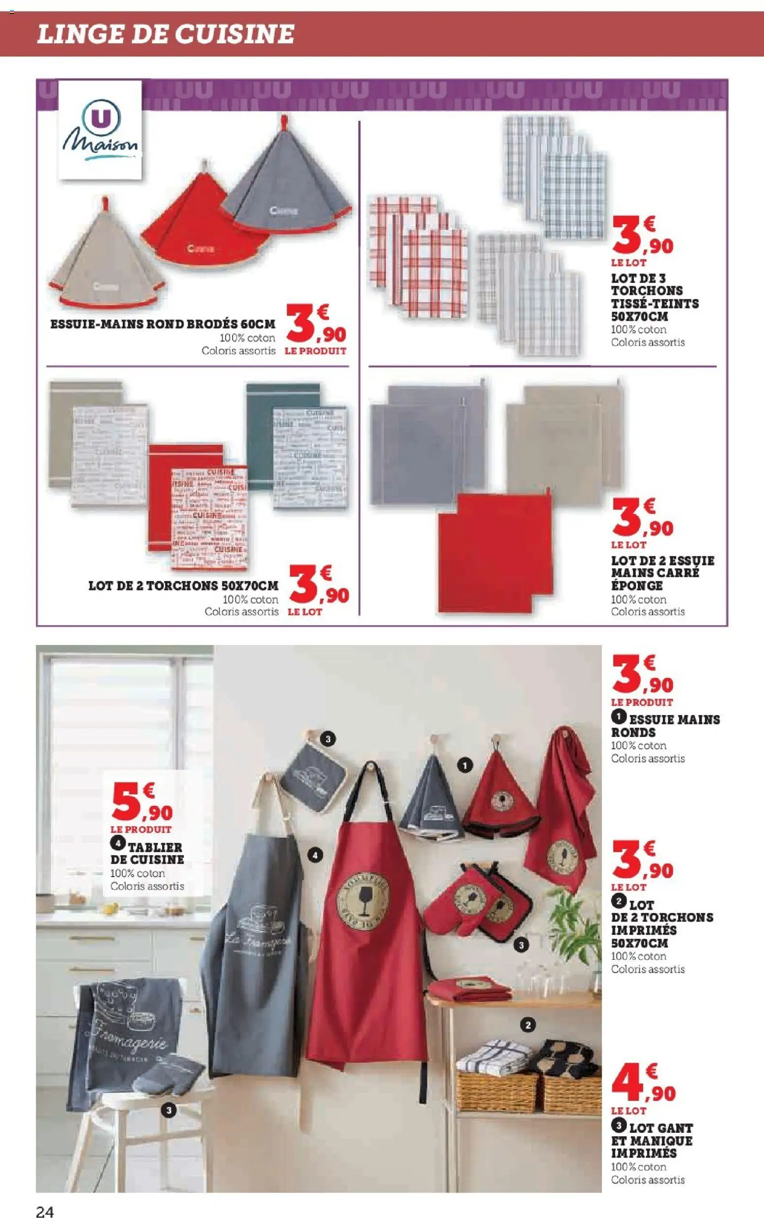 {H1} | Page: 24 | Produits: Tablier, Coton, Eponge