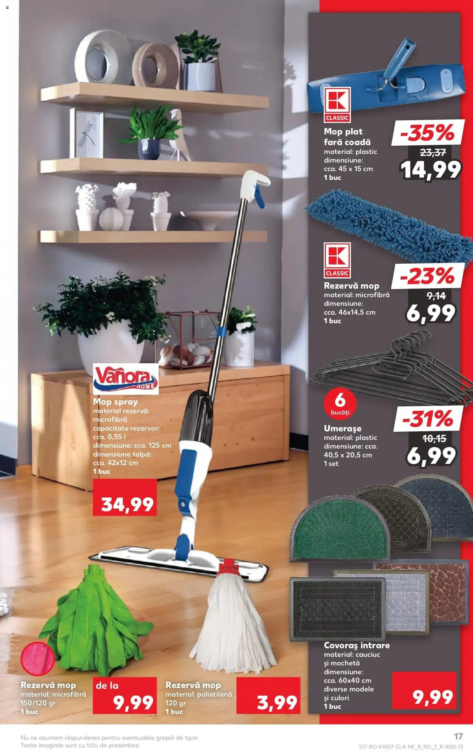 Noul catalog Kaufland – valabil de la 11.02.2026 | Pagină: 17 | Produse: Mop, Mochetă, Bisiklet Aparatları